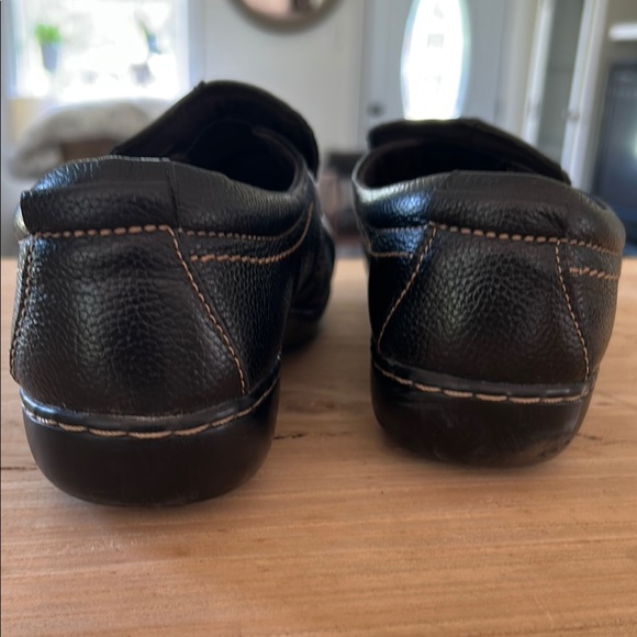 Womens Clarks dark brown Leather Shoes - Picture 3 of 7